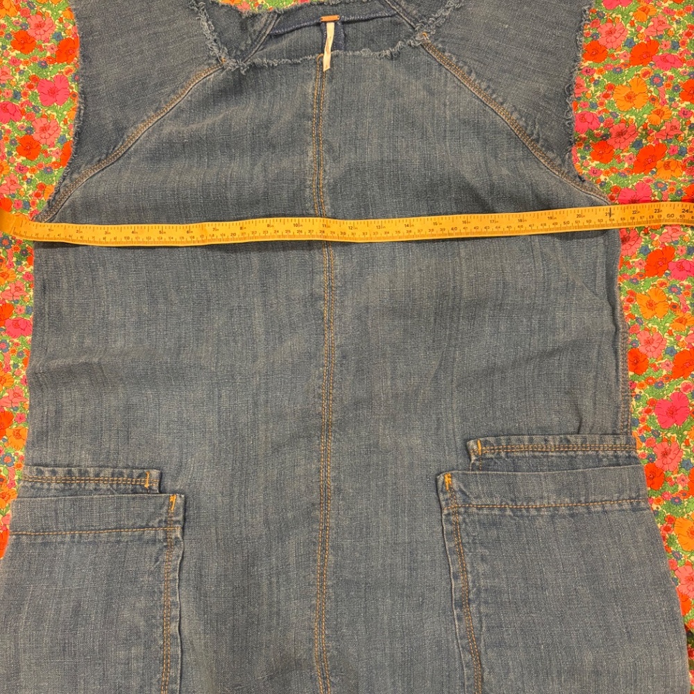 Free People Denim Dress L - Picture 14 of 14